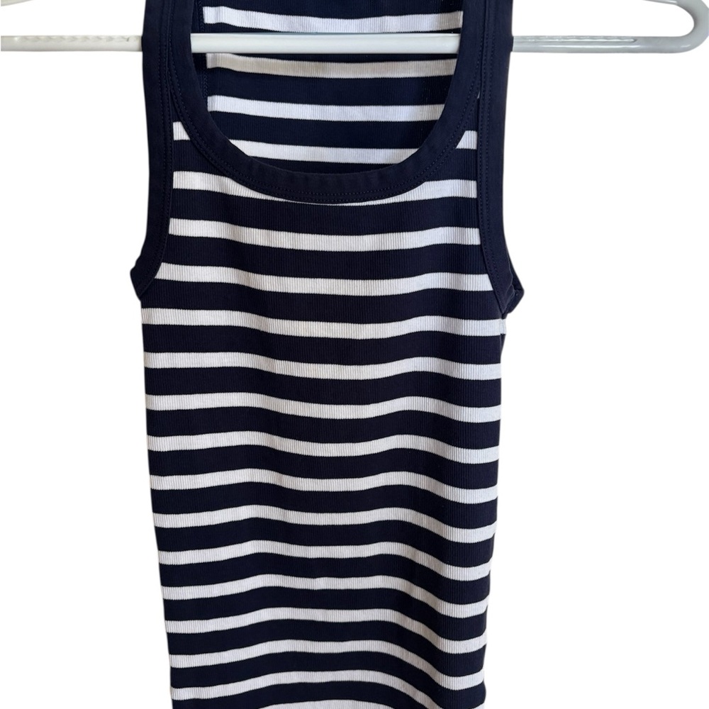 Polo by Ralph Lauren Navy and White Striped Tank Top